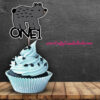 Age 1 Bear Cake Topper - Image 2