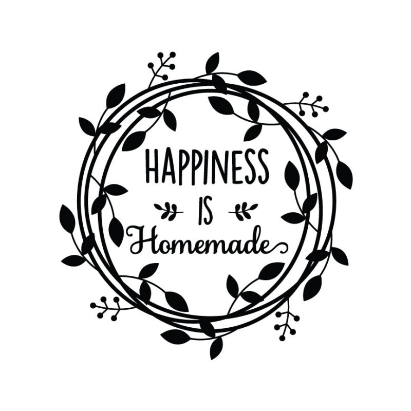 Happiness Is Homemade Wreath SVG