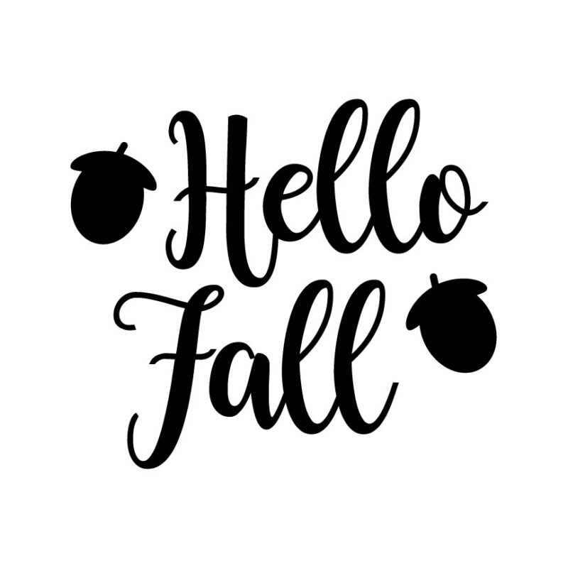 Hello Fall SVG