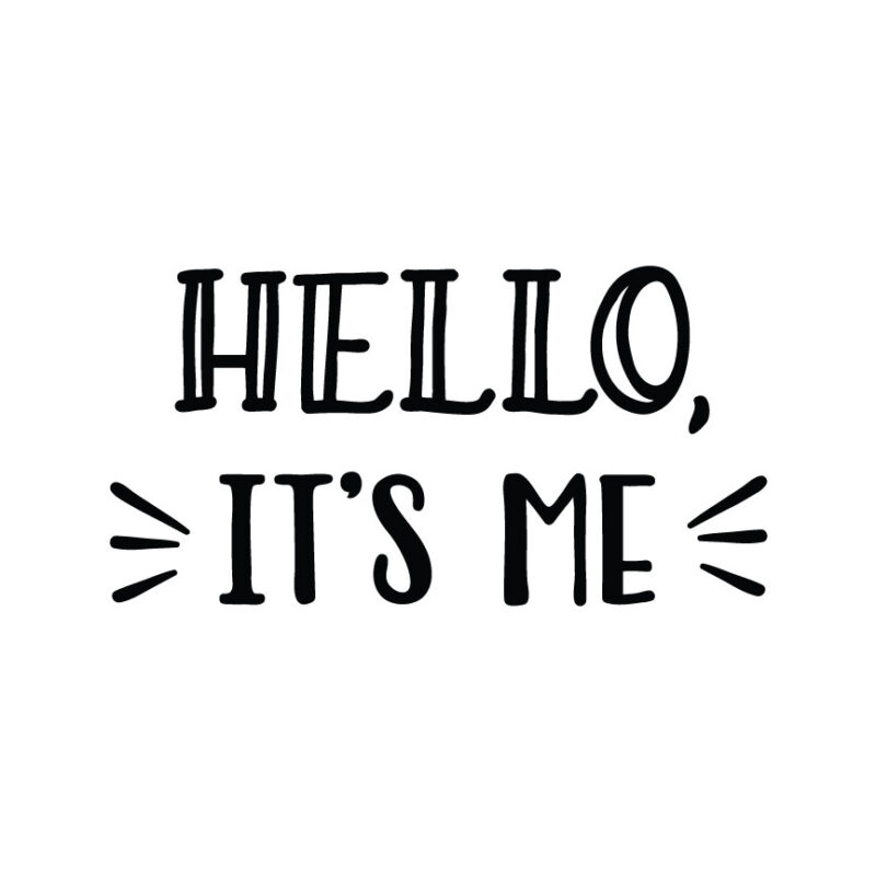 Hello It's Me SVG