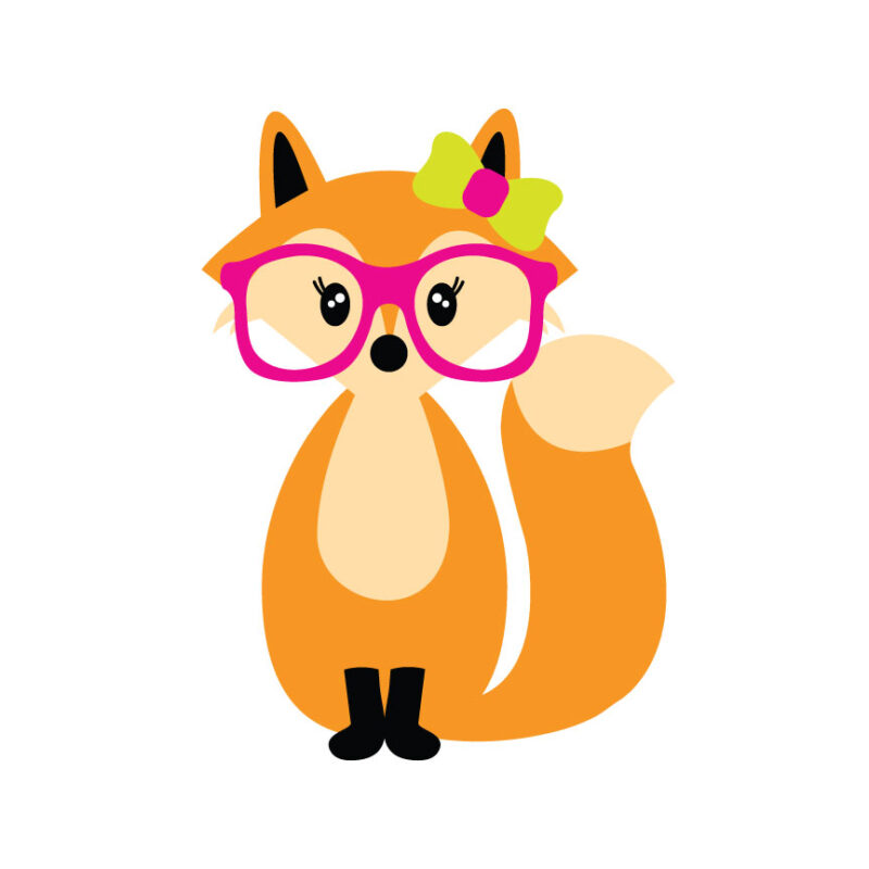 Girl Hipster Fox