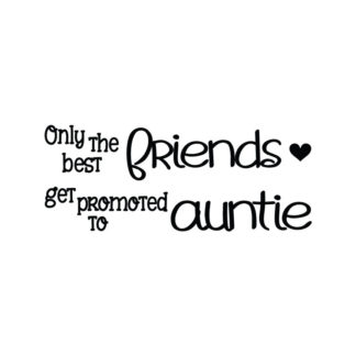 Only The Best Friends Get Promoted To Auntie