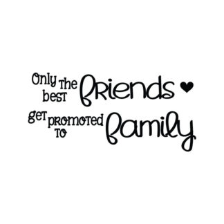 Only The Best Friends Get Promoted To Family