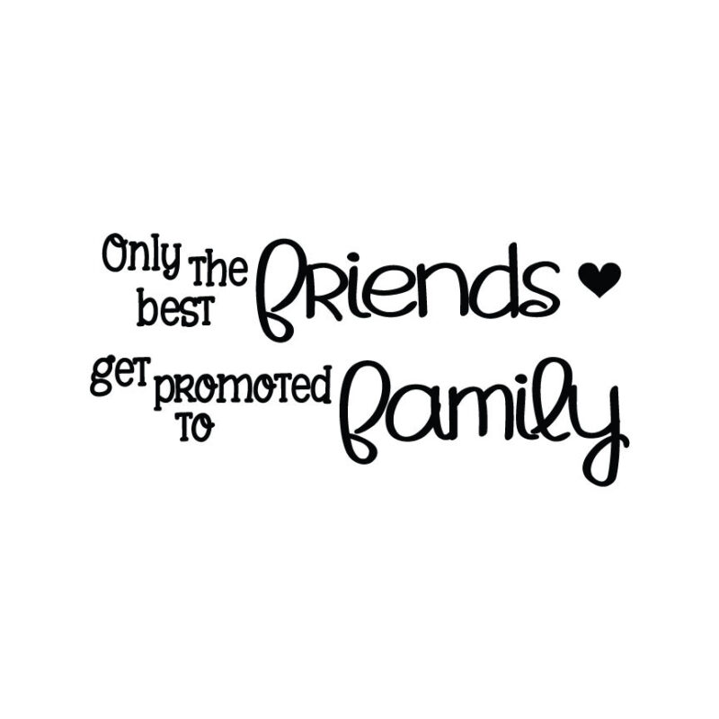 Only The Best Friends Get Promoted To Family SVG