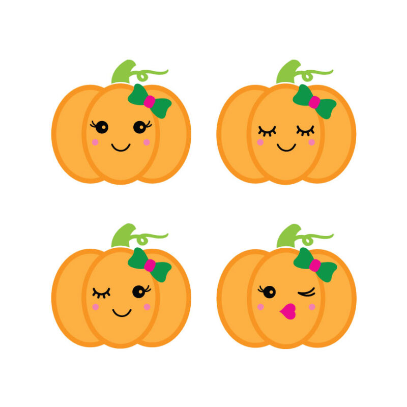 Smiley Pumpkin Collection SVG