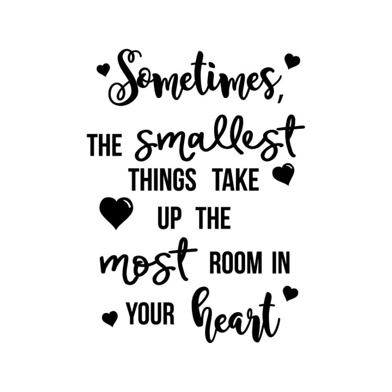 Sometimes The Smallest Things...Quote SVG