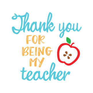 Thank You For Being My Teacher - Crafty Canada Studio