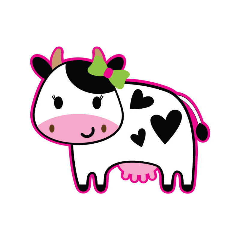 Valentine's Day Cow SVG