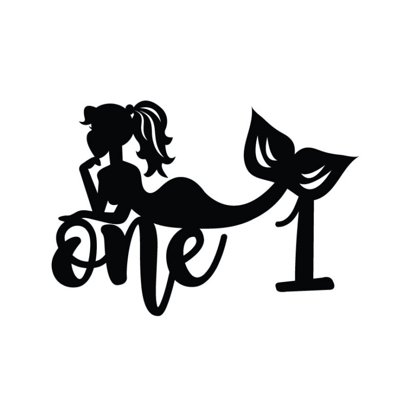 Age 1 Mermaid Cake Topper