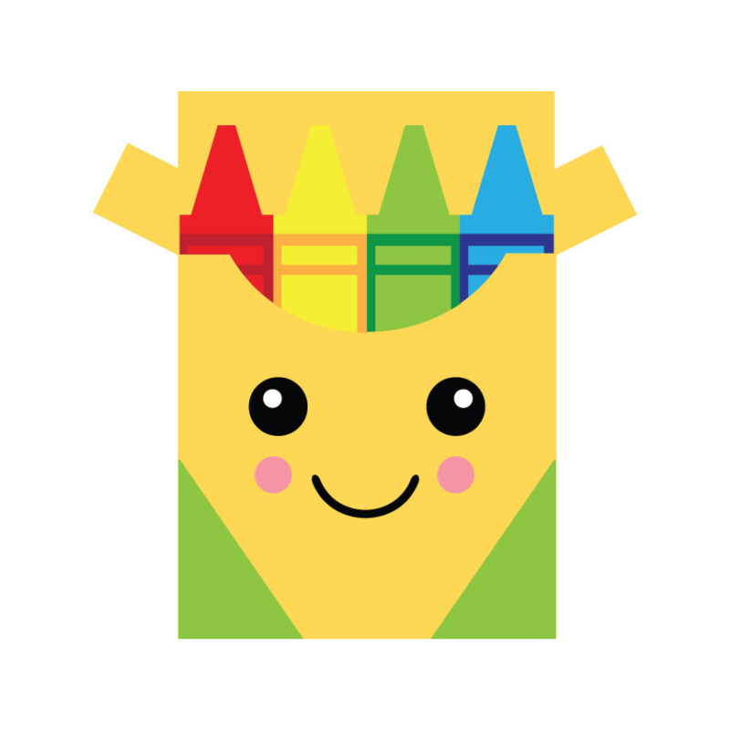 Box Of Crayons SVG