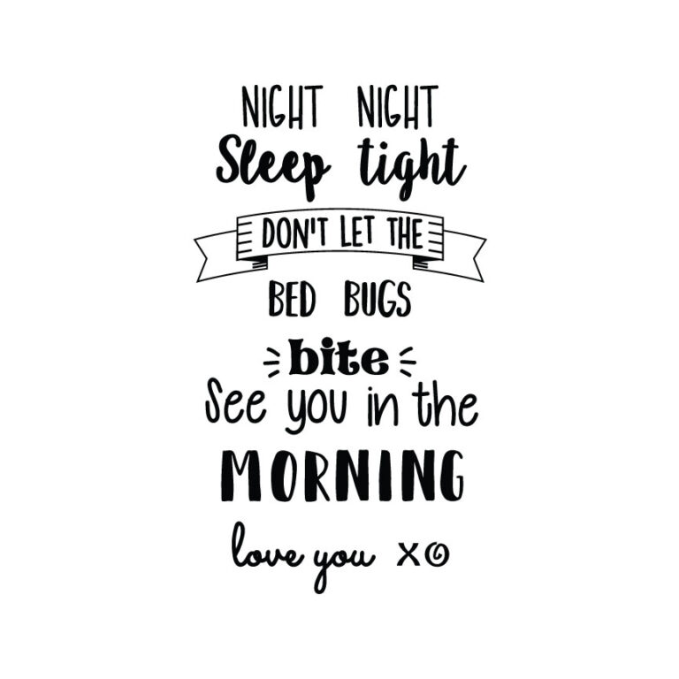 Don't Let The Bed Bugs Bite Poem Crafty Canada Studio