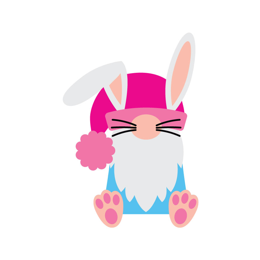 Easter Bunny Gnome SVG : Crafty Canada Studio