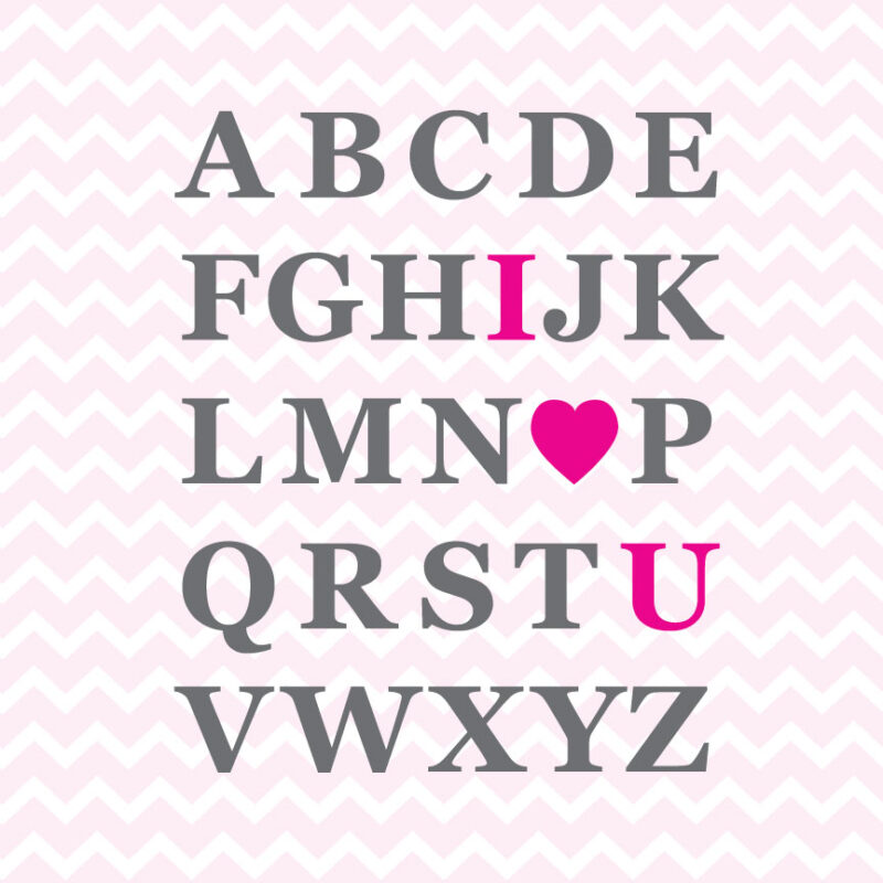 I Love You Alphabet