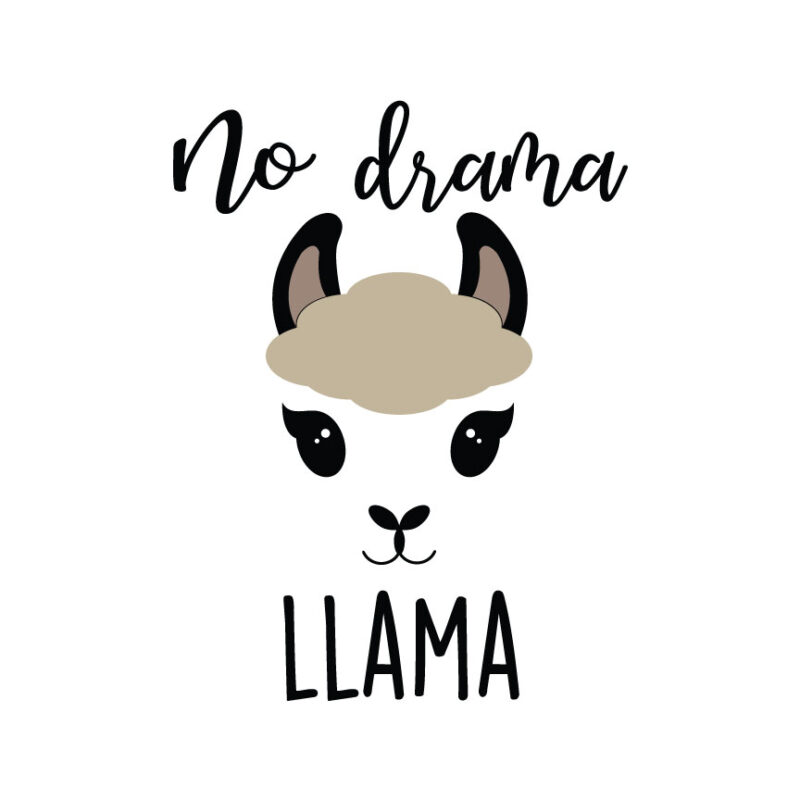 No Drama Llama SVG