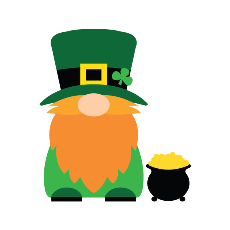 St. Patrick's Day Gnome SVG - Crafty Canada Studio