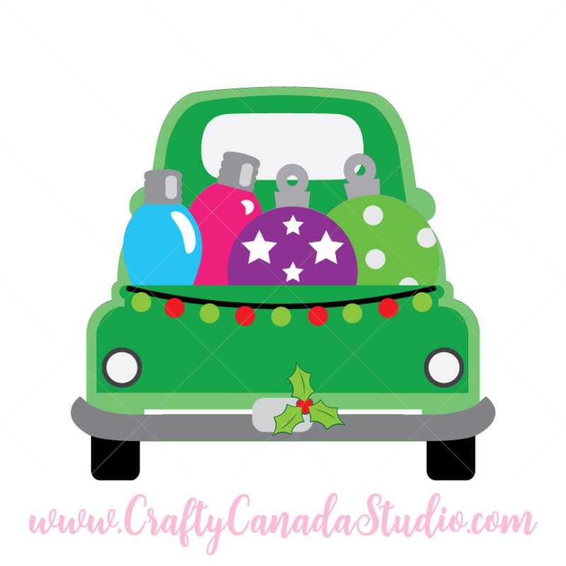 Vintage Christmas Truck SVG