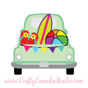 Download Retro Truck SVG - Summer Theme : Crafty Canada Studio