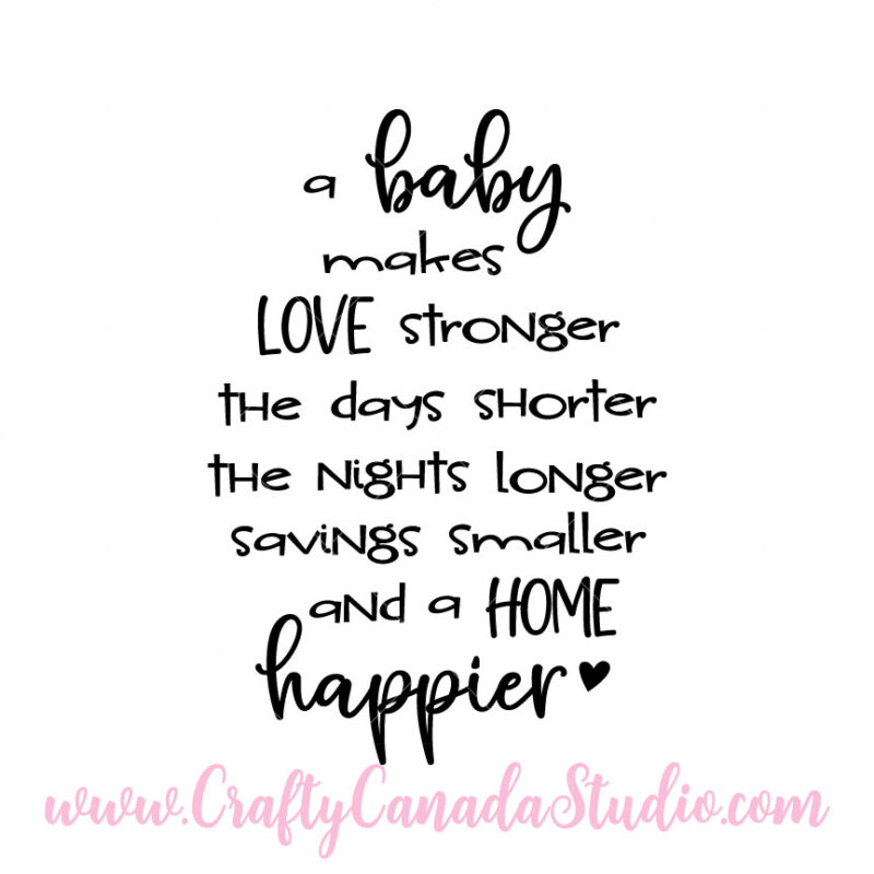 A Baby Makes Love Stronger SVG