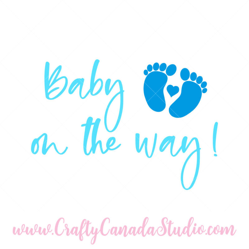 Baby On The Way SVG - Boy