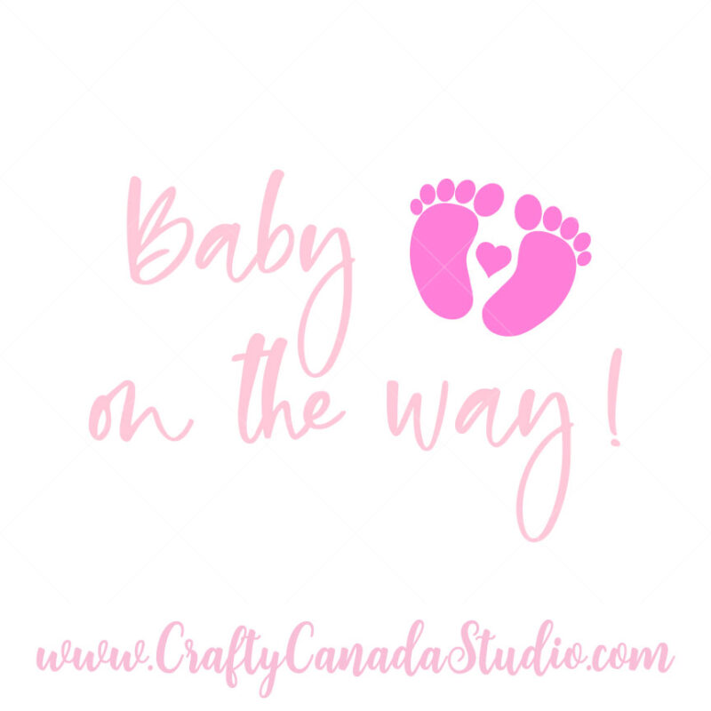 Baby On The Way SVG - Girl