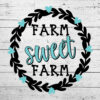 Farm Sweet Farm with Wreath SVG - Image 3