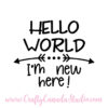 Hello World I'm New Here SVG