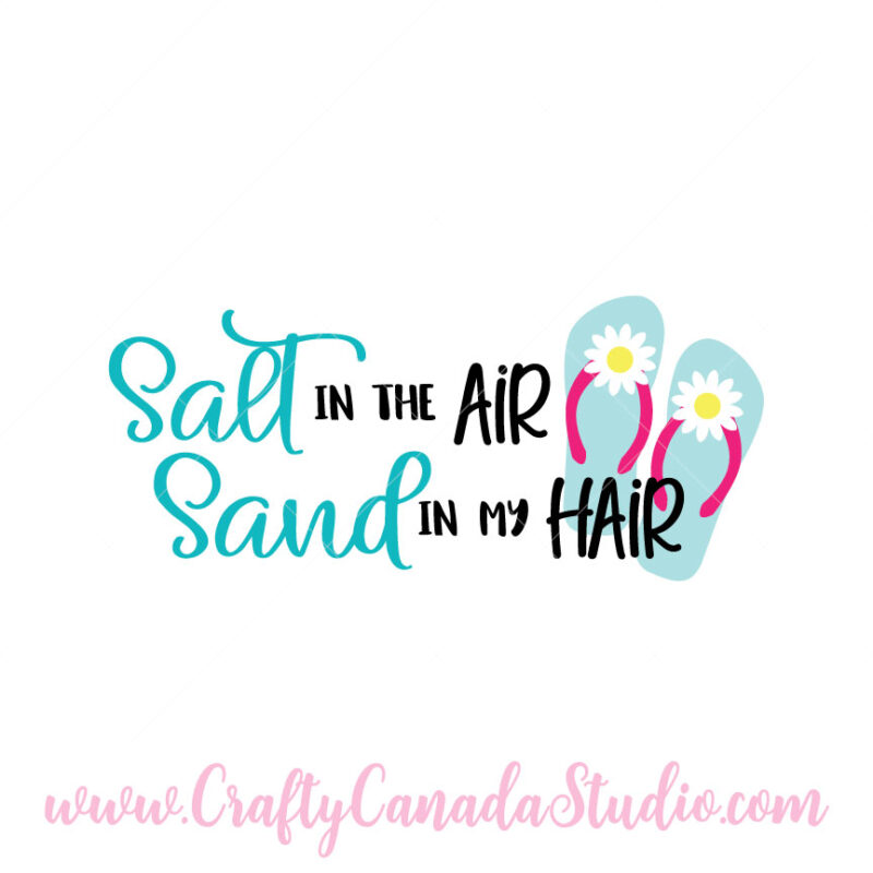 Salt In The Air Sand In My Hair SVG