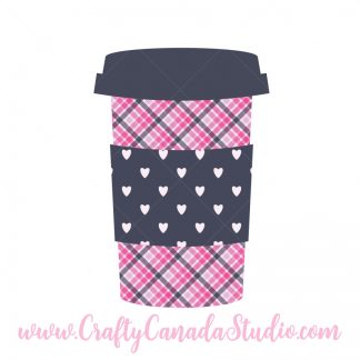 Valentine's Day Coffee Cup SVG