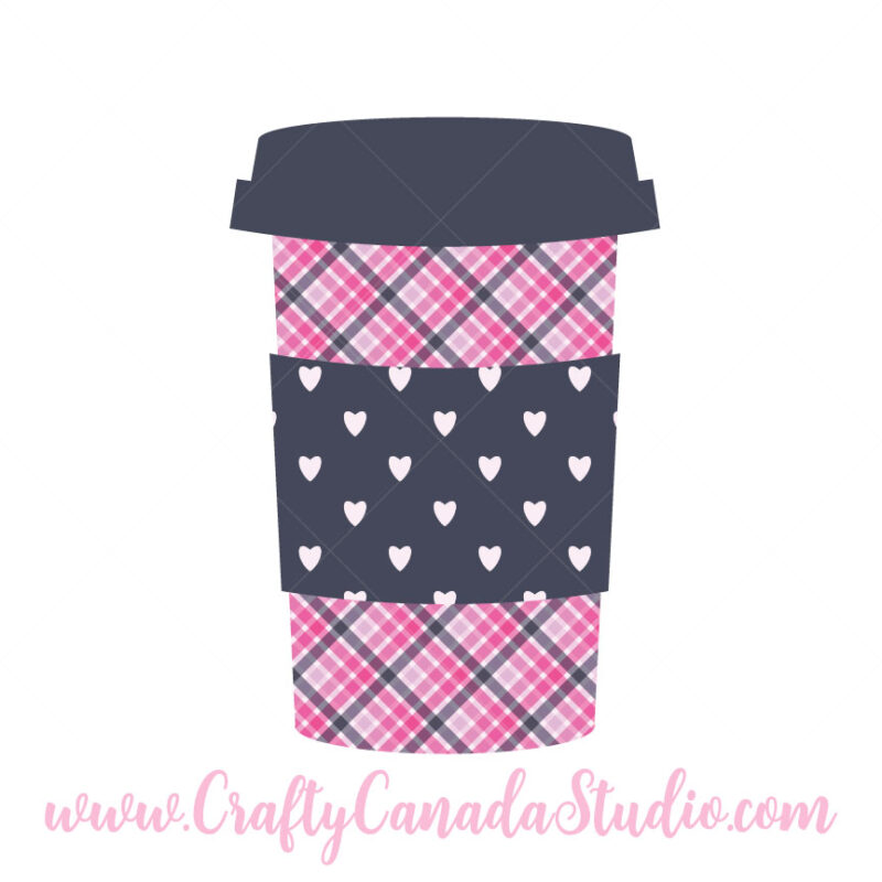 Valentine's Day Coffee Cup SVG