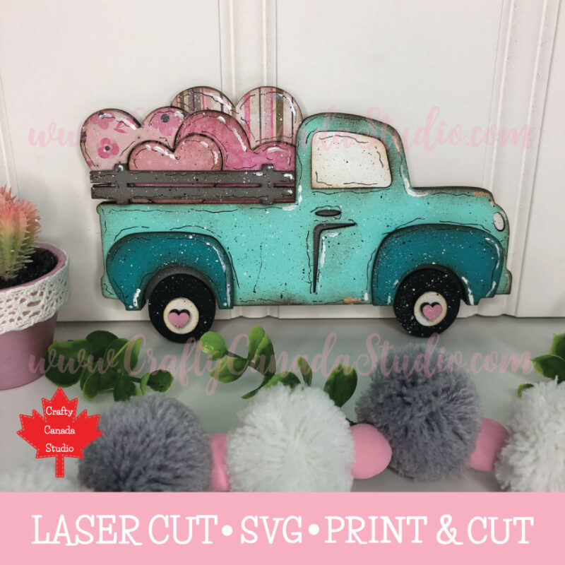 Valentine's Truck SVG