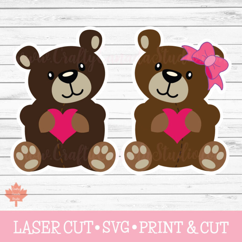 Valentines Bears SVG