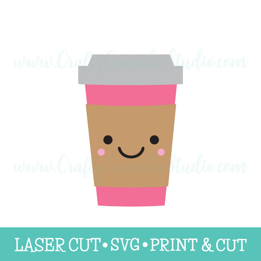Smiley Face Paper Cup SVG